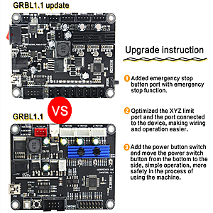 US Stock CNC Mini Router 3018 Pro Max ER11 3 Ejes DIY Mini grabado de madera PCB fresado de PVC 7