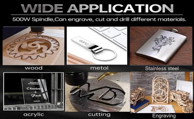 4540 Router M&aacute;quina de grabado CNC 500W Eje 11000rpm 3 Ejes 1