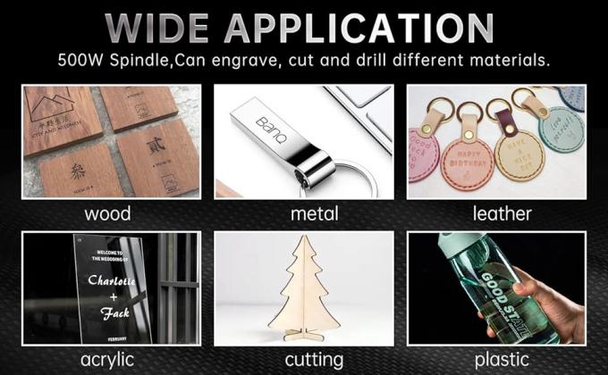 4030 Pro M&aacute;quina de grabado CNC DIY 2 en 1 3 Ejes GRBL Fresado l&aacute;ser de metal de madera 6