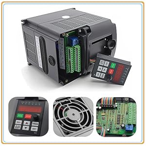 US Stock 2.2KW Kit de husillo refrigerado con agua ER20 24000rpm Con 2.2KW Invertidor VFD 80mm 3