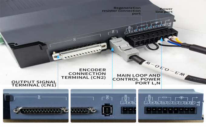 100W AC Servo Motor Kit 3000rpm 32Ncm Servo Motor controlador de conductor CNC Controller Kit 220V 3