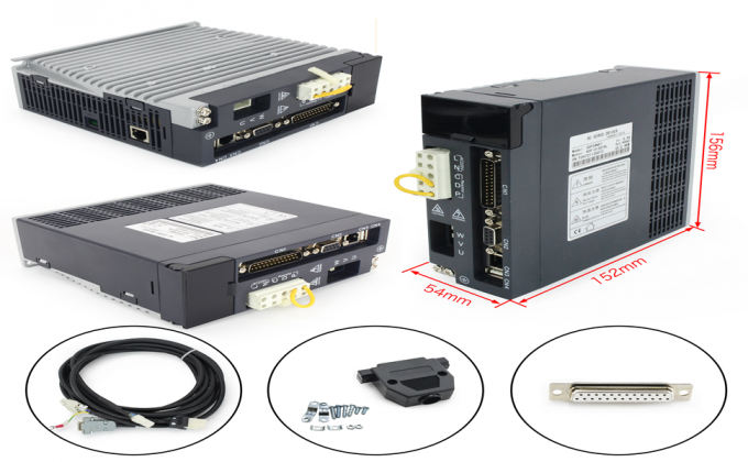Controller CNC Kit de servo motor de CA 3000 rpm 64Ncm 200W 17 bits codificador magn&eacute;tico 3
